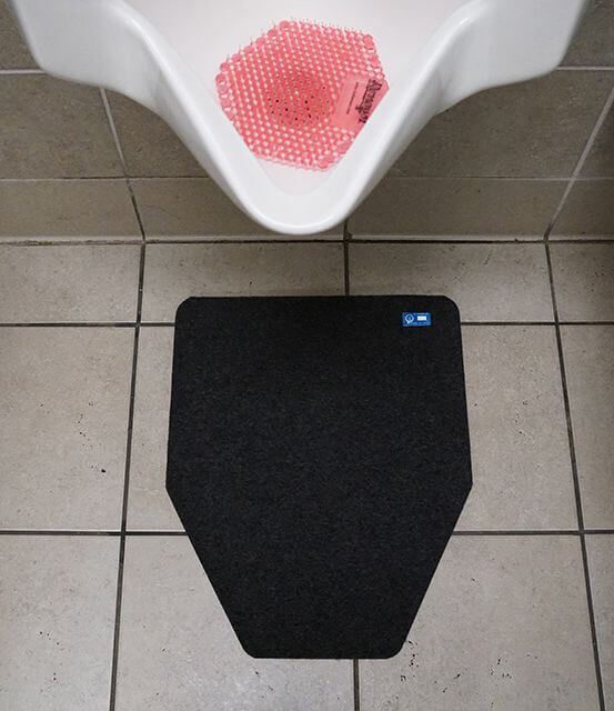Case of 6 PowerFRESH Commode Deo-Gard Disposable Floor Mat Charcoal